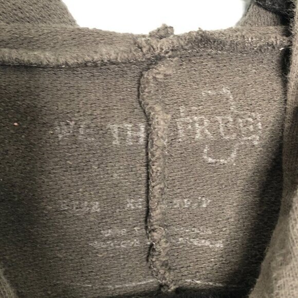 Free People Side Slit Hooded Cardi Zip Up Hoodie Cardigan Jacket We the Free XS - Picture 2 of 6